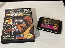 Cartucho y caja WWF Super Wrestlemania Sega Genesis. Sin manual. segunda mano  Embacar hacia Argentina