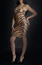 Mini abito tigrato usato  Genova