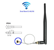 WiFi Antenna Set - dualband 2.4G&5G/5dBi/SMA Male + 25cm IPEX4  Pigtail adapter  comprar usado  Enviando para Brazil
