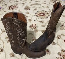 Dan Post Renegade Western Cowboy Boots DP 2159 Size 8-5 D Rustic Brown Leather for sale  Shipping to South Africa
