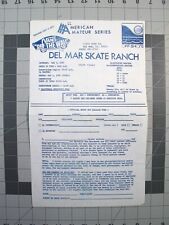 VTG 1980 Skate Flyer - Del Mar Skate Ranch Contest State Finals form comprar usado  Enviando para Brazil