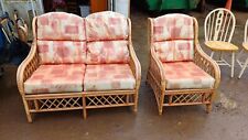 Cane sofa armchair for sale  PETERBOROUGH