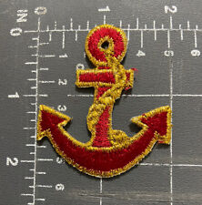 Vintage Rojo Oro Anchor Azul Marino Hope Parche Bordado Insignia Aplique Adorno comprar usado  Enviando para Brazil