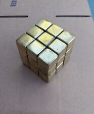 Raro Cubo de Rubix de Latón Coleccionable Rubik Metal Arte Rompecabezas Juguete MCM De Colección  segunda mano  Embacar hacia Argentina