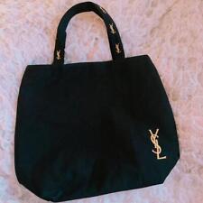 YSL Yves Saint Laurent Parfums Novelty Tote Bag Black Gold Embroidery Logo for sale  Shipping to South Africa