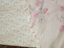 Simply Shabby Chic MISTY ROSE Pink Ruffled King Comforter Reversible  for sale  Shipping to South Africa