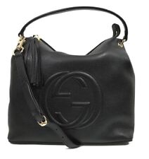 Usado, Bolsa de ombro GUCCI Soho preta couro hobo 2 vias 536194 comprar usado  Enviando para Brazil