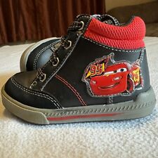 (6) Sapatos Disney Toddler Pixar Cars Lightening McQueen Hi-Top Preto e Vermelho comprar usado  Enviando para Brazil