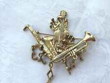 Musical brooch gold for sale  Fairfax Station