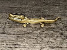 Vintage brass crocodile for sale  SALTASH
