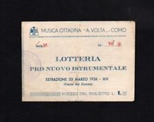 Biglietto lotteria volta usato  Brescia