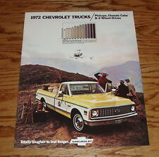 1972 Chevrolet Pickup Truck Sales Brochure 72 Chevy 4-Wheel Drive Chassis Cab for sale  Shipping to United Kingdom