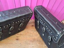 Pair leather saddlebags for sale  LEEDS