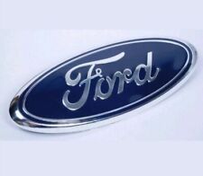 BLUE & CHROME 2005-2014 Ford F150 FRONT GRILLE/ TAILGATE 9 inch Oval Emblem 1PC, used for sale  Spring