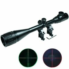 Escopo de rifle 6-24x50 vermelho e verde ponto mil iluminado mira telescópica com montagens comprar usado  Enviando para Brazil