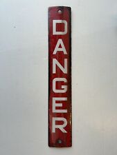 Vintage enamel danger for sale  PRESTATYN