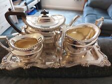 Silver plate tea for sale  EXMOUTH