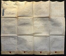 1736 indentured deed for sale  BEDFORD