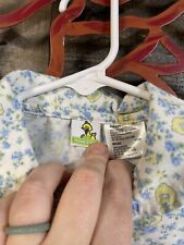Vintage Infant SZ 12M Sesame Street Big Bird Collared Button Up Baby Blouse Y2K, used for sale  Shipping to South Africa