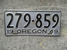 Oregon 1949 license for sale  Lehigh Acres