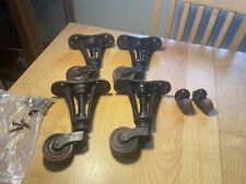 Antique Cart Wheels Ideal Coffee Table Plus Two Casters Wooden Wheels for sale  Shipping to South Africa