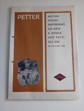 Petter engine brochure usato  Brescia