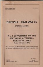 British railways easternregion for sale  NORWICH
