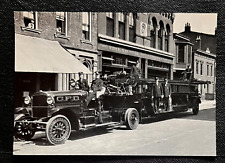 Reprodução de cartão postal 1917 Ahrens-Fox caminhão de bombeiros trator escada Cincinnati OH comprar usado  Enviando para Brazil