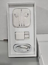 New Apple OEM Original Genuine Apple iPhone's Earphone + USB Cable + Charger, used for sale  Shipping to South Africa
