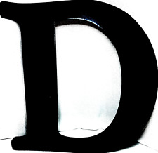 Placa de parede "D" letra preta para decoração do lar ~12" de altura x 10", usado comprar usado  Enviando para Brazil