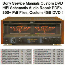 SONY 850+ Manuales de servicio propietarios esquemas reparación de audio de alta fidelidad ¡PDF DVD!¡! segunda mano  Embacar hacia Mexico