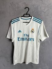 Usado, Camiseta deportiva de fútbol del Real Madrid 2017 - 2018 blanca Adidas para hombre talla joven XL segunda mano  Embacar hacia Mexico