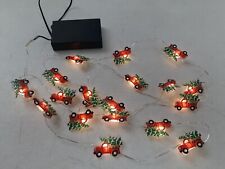 Camión camioneta pickup roja de 18 luces de cuerda de hadas con árbol de Navidad LED que funciona con batería segunda mano  Embacar hacia Argentina