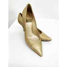 Sapatos de Salto Baldan Venezia Feminino Couro Dourado Tamanho 39 comprar usado  Enviando para Brazil