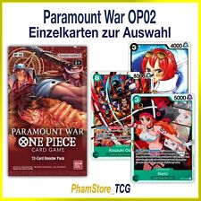 One Piece Paramount War OP02 pojedyncze karty do wyboru. na sprzedaż  Wysyłka do Poland