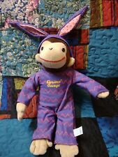 Toy Network Curious George Conejo de peluche pijama ** RARA ** púrpura segunda mano  Embacar hacia Spain