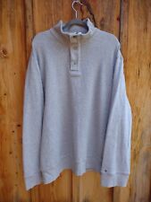 Tommy Hilfiger 1/4 Zip/Snap Pullover Sweatshirt: Gray: 2XL na sprzedaż  Wysyłka do Poland