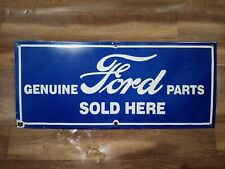 Placa de metal esmaltada peças genuínas Ford porcelana tamanho 30 x 13 polegadas comprar usado  Enviando para Brazil
