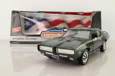 American Muscle 1:18; 1969 Pontiac GTO Judge; Metallic Green; Very Good Boxed for sale  DIDCOT