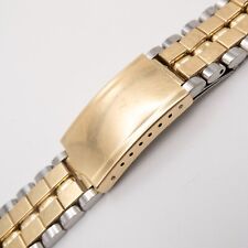 Pulseira de relógio de pulso vintage JB Champion 18 mm tom dourado e aço inoxidável, usado comprar usado  Enviando para Brazil
