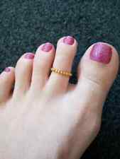 Pretty Tiny Gold Tone Bead Stretch Toe Ring Holidays Summer Beach Boho  for sale  SOUTHAMPTON