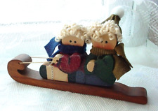 Wooden sled figurine for sale  Fairfax