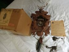 VTG Albert Schwab Karlsruhe West Germany Wooden Black Forest Cuckoo Clock for sale  Shipping to South Africa