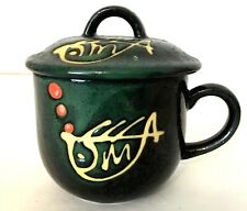 ceramic 3 dark mugs green for sale  Willoughby