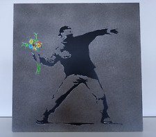 Banksy flower thrower usato  Colorno