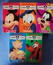 Walt Disney Home Video Cartoon Classics Lote De 6 Volumes VHS 1-5, 7 Bom comprar usado  Enviando para Brazil