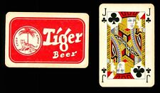 Usado, 1 x tarjeta de juego Tiger Beer Chop Rimau Malawan Cervecerías Jack of Clubs RC 54 segunda mano  Embacar hacia Argentina