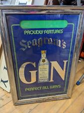 seagrams vintage mirror sign for sale  Enosburg Falls