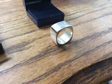 Tianguis Jackson Sterling Silver Modernist Chunky Statement Ring Size R - 18.4g, used for sale  DENBIGH