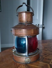 Antiga lanterna náutica de cobre cavalo-marinho feita na Inglaterra comprar usado  Enviando para Brazil